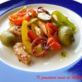 Insalata di polpo, peperoni e olive