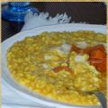 Risotto con zucca, curcuma e scamorza affumicata