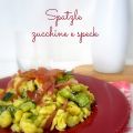 Spatzle allo zafferano con zucchine e speck