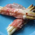 Involtini di asparagi bianchi