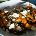 Insalata di zucca, ricotta salata e nocciole
