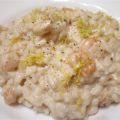 Risotto con gamberetti al brandy