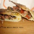 Focaccia ripiena con funghi salsiccia e[...]