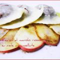 Ravioli al cavolo rosso e gorgonzola su mele[...]