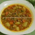 Zuppa di lenticchie con patate