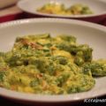 Finti Spätzle in salsa di zafferano e speck