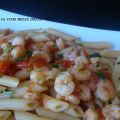 Pennette con gamberi