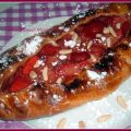 Sfoglia dolce con fragole e chantilly
