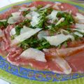 Carpaccio di manzo e grana (carne all'albese)