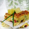 Tortilla di patate e piselli con scalogni ed[...]