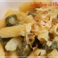 Pasta con steli di carciofo e patata