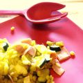 ORZO CON ZAFFERANO, MOZZARELLA, PROSCIUTTO E[...]