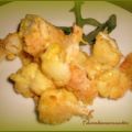 Cavolfiore con crema al gorgonzola e curry
