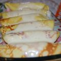 Crepes al prosciutto cotto e mozzarella