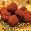 Tartufi di cioccolato all'amaretto