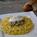 Risotto alla zucca, ragù di porcini e gelato al[...]