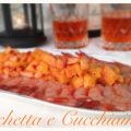 Gran crudo di gamberi rossi e mirepoix di[...]