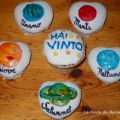 TORTA SISTEMA SOLARE E MUFFINS IN TEMA