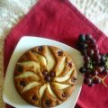 Torta di saraceno all'uva fragola e pere