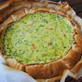 Quiche zucchine, ricotta e salmone affumicato