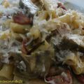 Ziti risottati con carciofi e salsiccia Napoli