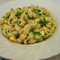 CAVATELLI  CON RICOTTA DI PECORA E RUCOLA.