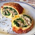 Rotolo di frittata con tonno e spinaci