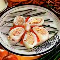 Calamari farciti con ricotta e scampi