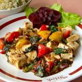 Tofu con verdure in agrodolce