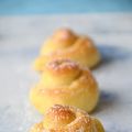 Chiocciole di brioche rum e limone