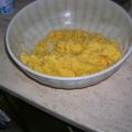 PIZZA GIALLA CON CIPOLLA E GNOCCHI FRITTI