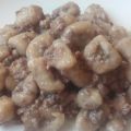 GNOCCHI DI LENTICCHIE AL RAGU' ALLA BOLOGNESE