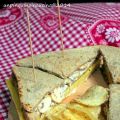 Vegan Club Sandwich con cecina e funghi bio