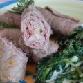 Rotolini di vitello con spinaci filanti