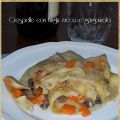 Crespelle ripiene di funghi, zucca e gorgonzola