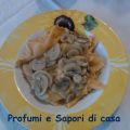 Caramelle Radicchio e Speck con i funghi