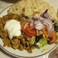 Vegan Kebab con salsa