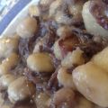 Gnocchi radicchio e pancetta