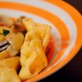Ravioli di polenta e fontal ai funghi
