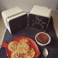 Mele alla cannella con budino di cachi.