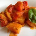 PEPERONATA CON PATATE in sughetto cremoso