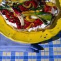 Crostata di peperoni rossi e gialli