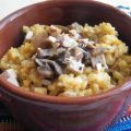 Risotto integrale con zucca, funghi, nocciole e[...]