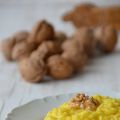 Risotto zafferano, taleggio e noci