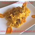 Trenette con crema di zucca e funghi