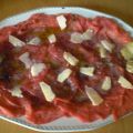 Carpaccio di manzo con carciofi