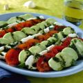 Mozzarella al pesto di menta