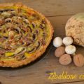 Torta salata con crema di sedano rapa, funghi e[...]