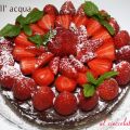 Stop – Torta all’acqua al cioccolato e fragole