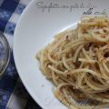 Spaghetti con patè di alici alle erbe 